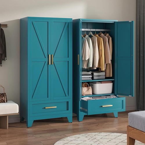 Metal wardrobe closet - 71",