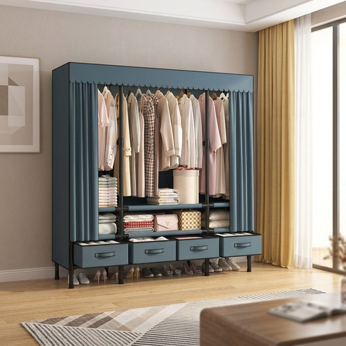 Portable fabric wardrobe - portable,