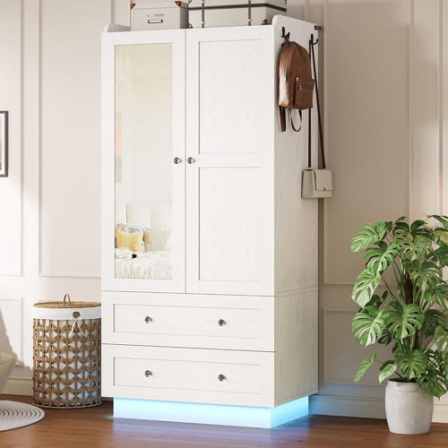 Wardrobe closet with - wardrobe,