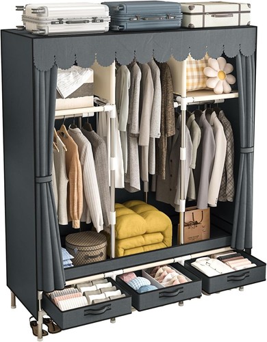 Portable wardrobe closet - closet, 51"
