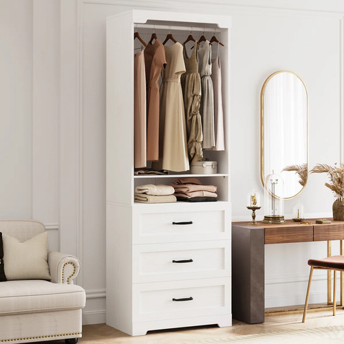White freestanding entry hall - entry,
