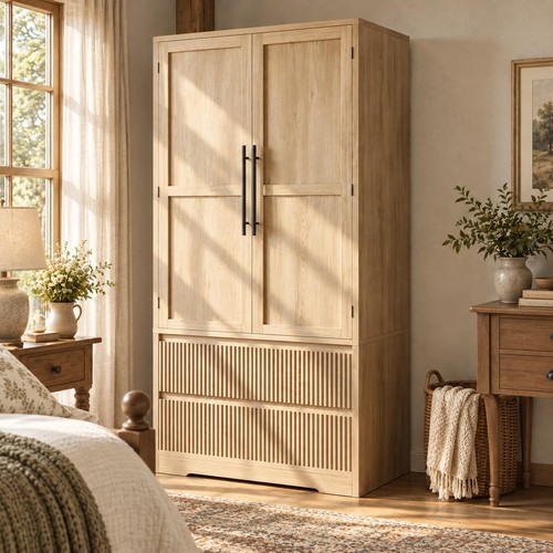 Wardrobe closet with drawers - closet, 2