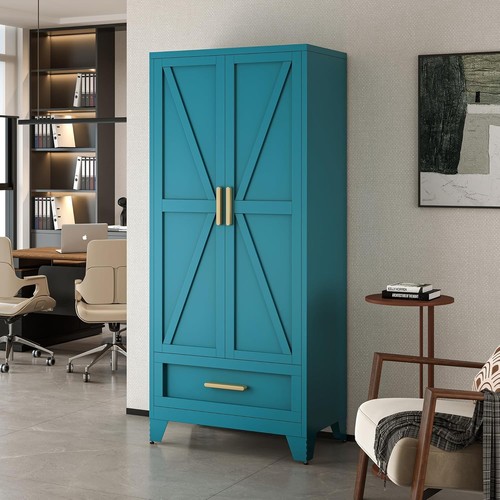 Metal armoire wardrobe - armoire,